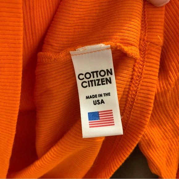Cotton Citizen The Verona Crop Shirt Orange Size Small - Picture 8 of 10